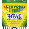Crayola Giochi Creativi-- 24 Pennarelli Punta Fine Super Lavabili