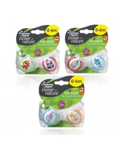 Tommee Tippee Succhietti-Ctn 2 Succhietti Fun-Style 0-6 M