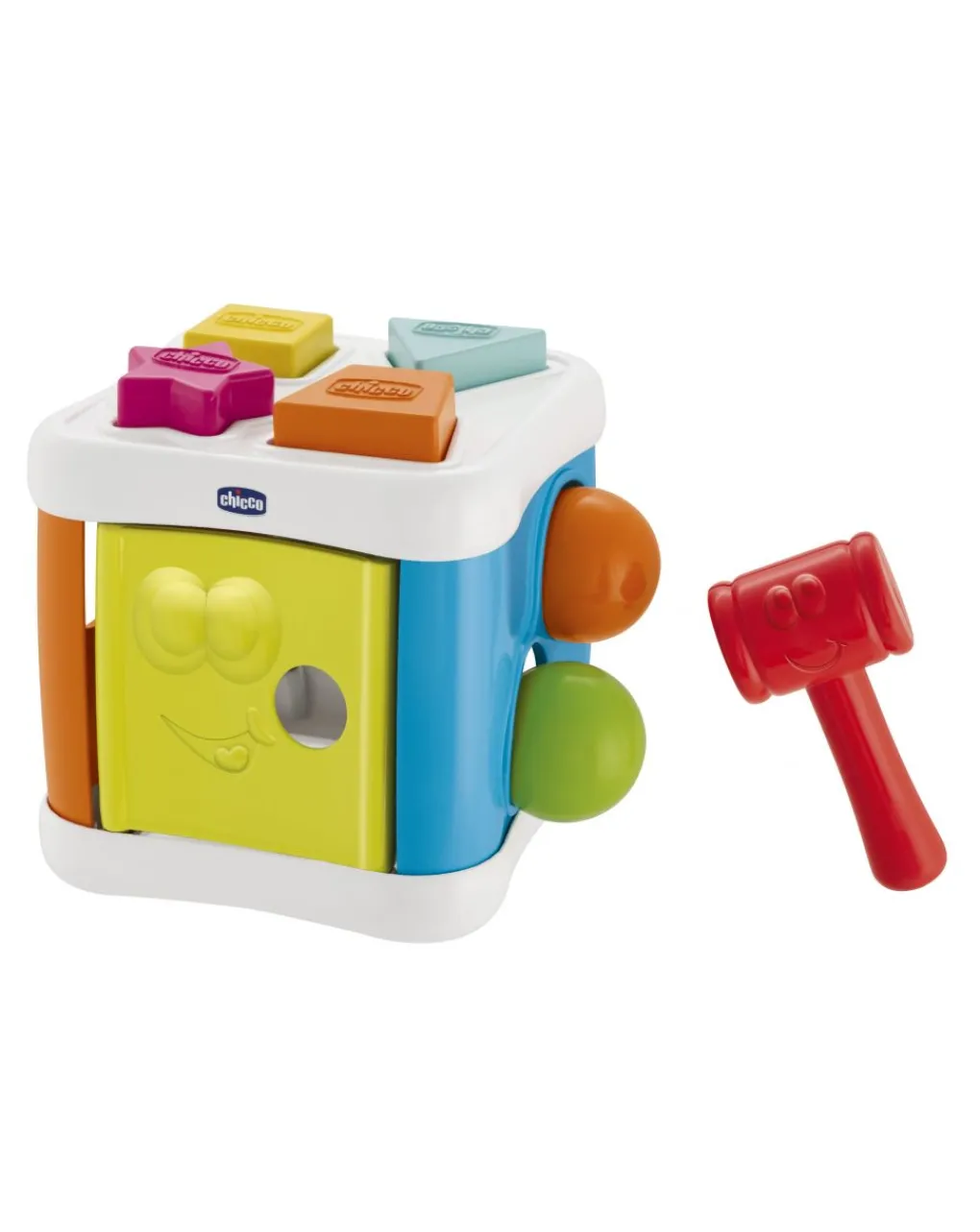 Chicco Giochi Primi Mesi-Cubo Incastra & Martella 2In1 -