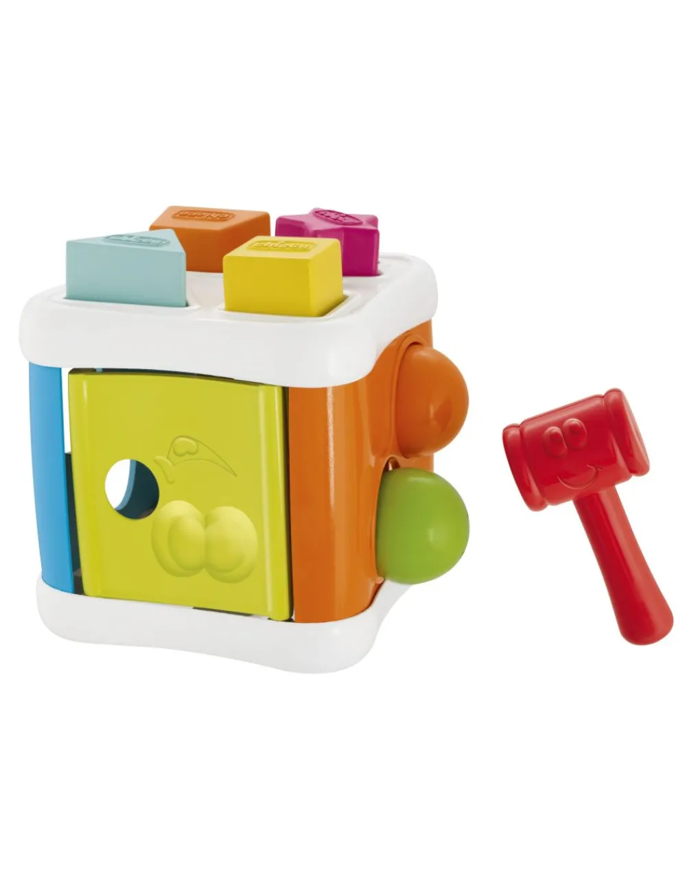 Chicco Giochi Primi Mesi-Cubo Incastra & Martella 2In1 -