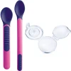 Mam Piatti E Posate-Cucchiaino Heat Sensitive & Cover Rosa