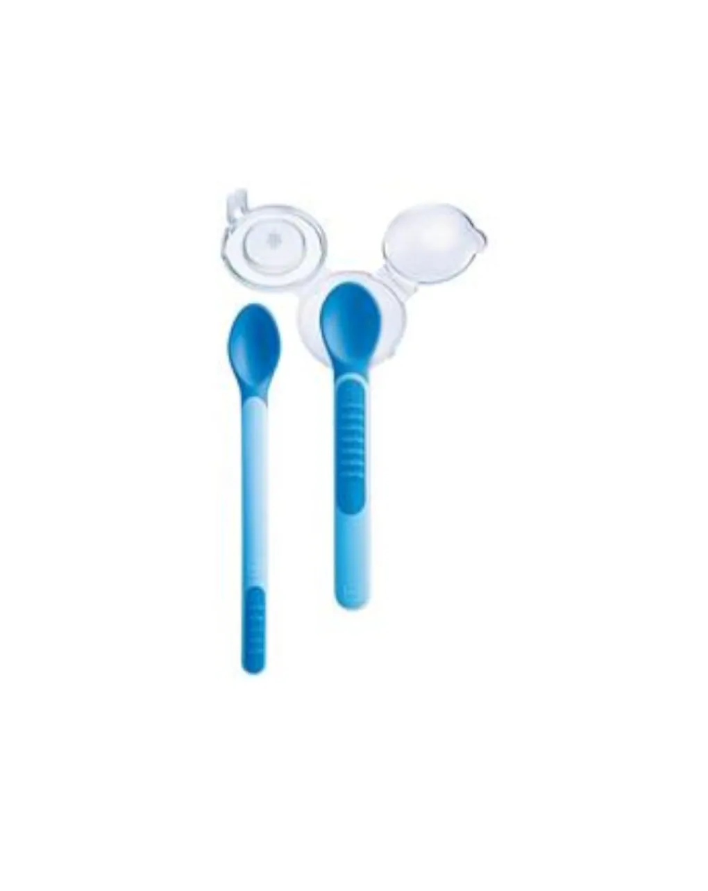 Mam Piatti E Posate-Cucchiaino Heat Sensitive & Cover Azzurro