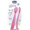Chicco Piatti E Posate-Cucchiaio Morbido Silicone 6M+ Rosa (2Pz)