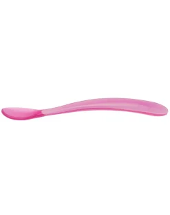 Chicco Piatti E Posate-Cucchiaio Morbido Silicone 6M+ Rosa (2Pz)