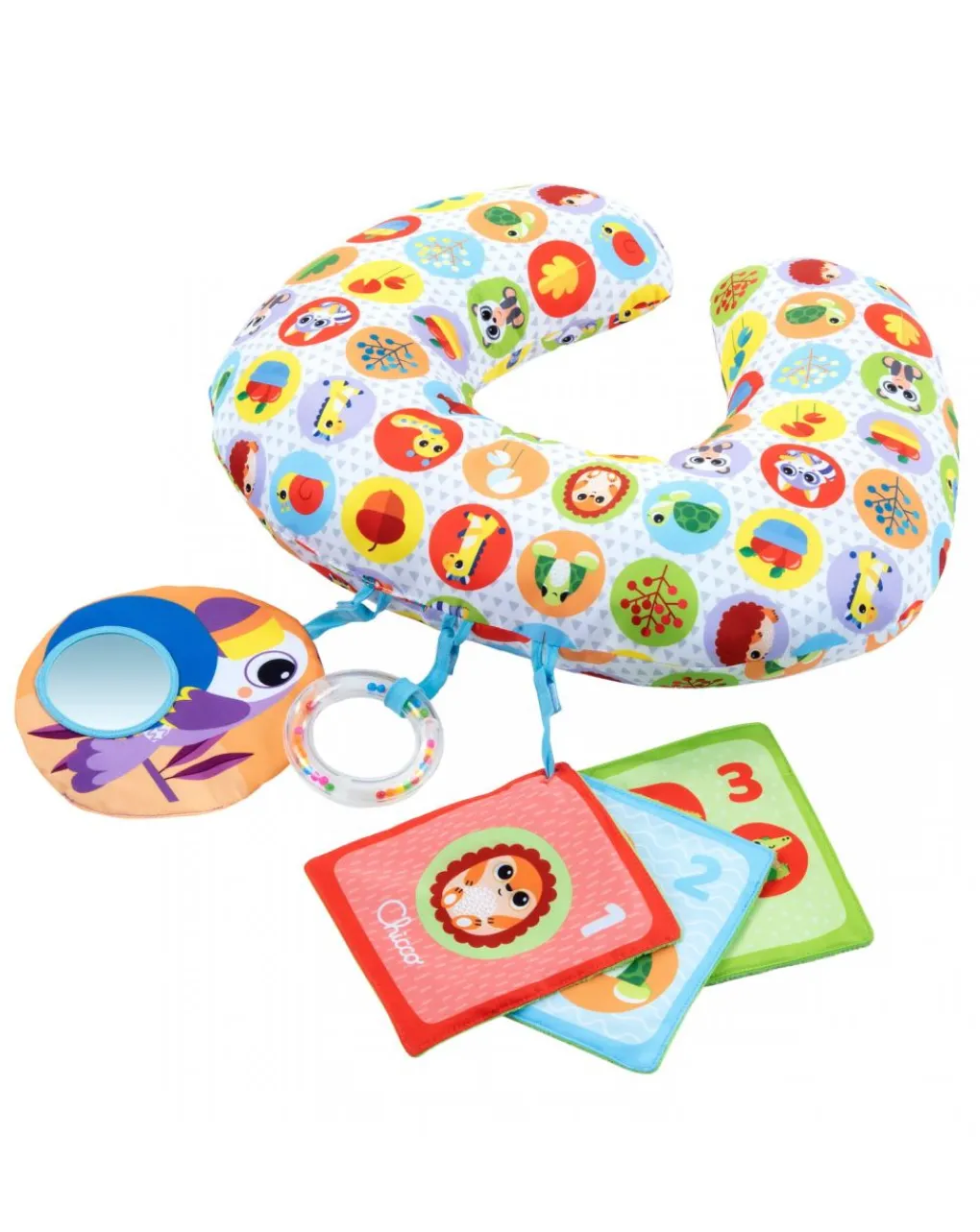 Chicco Giochi Primi Mesi-Cuscino Boppy Attivita Degli Animali -