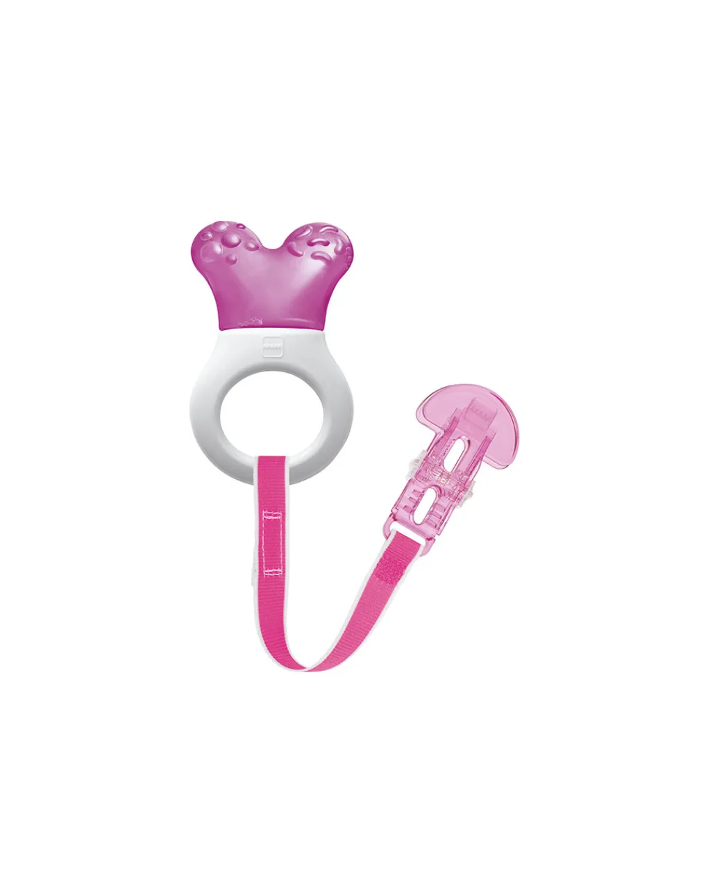 Mam Primi Dentini-Dentaruolo Mini Cooler & Clip Rosa