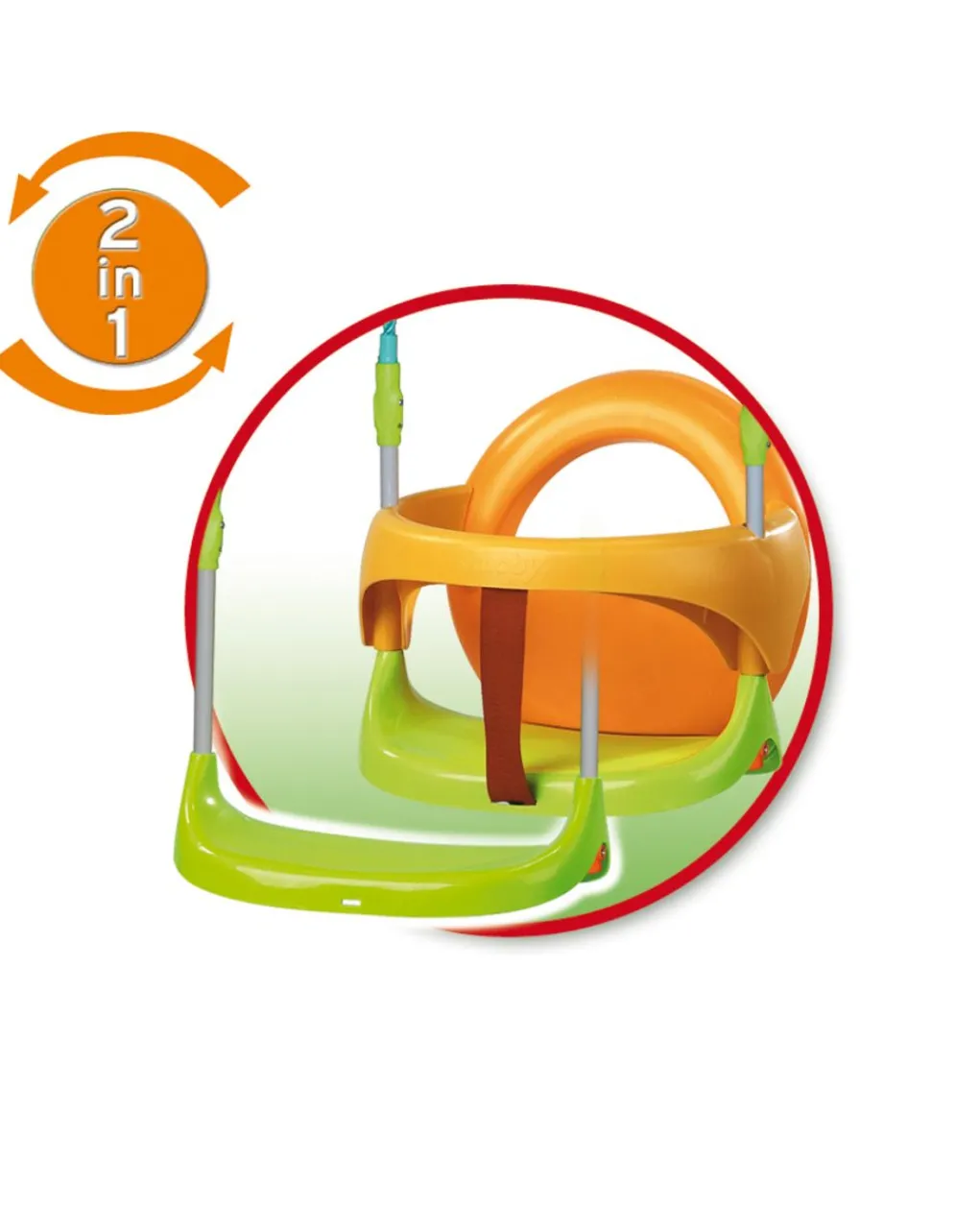 Smoby Altalene E Dondoli-Dolce Altalena Con Seggiolino Evolutivo H Cm. 120 -