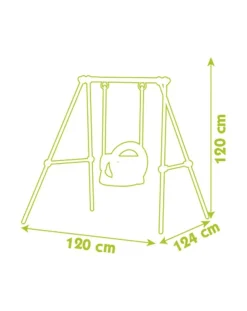 Smoby Altalene E Dondoli-Dolce Altalena Con Seggiolino Evolutivo H Cm. 120 -