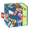 Djeco Giochi Didattici-Domino Animo-Puzzle 28 Carte -