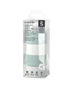 Suavinex Biberon-Dosatore Latte In Polvere Collezione Bonhomia Verde. 4 Scomparti -