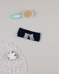 Prenatal Cappelli E Accessori-Fascia Bimba Blu E Lurex