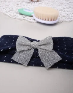 Prenatal Cappelli E Accessori-Fascia Bimba Blu E Lurex