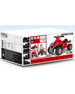 Feber Cavalcabili Elettrici-- Quad Racy? Red 6V