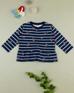 Prenatal Maglioni E Cardigan-Felpa Bimba French Terry Blu "Coccinelle”