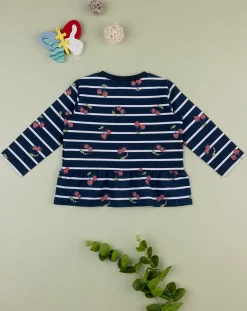 Prenatal Maglioni E Cardigan-Felpa Bimba French Terry Blu "Coccinelle”