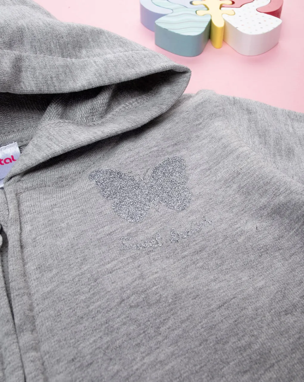 Prenatal Maglioni E Cardigan-Felpa Bimba Gray "Cuore”