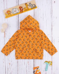 Prenatal Cardigan-Felpa Bimbo Arancione "Tigrotto”