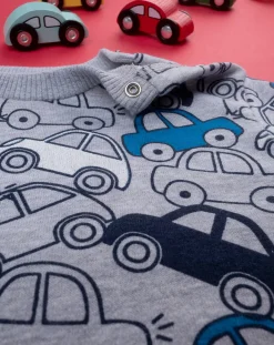 Prenatal Maglioni E Cardigan-Felpa Bimbo French Terry Grigia