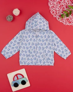 Prenatal Cardigan-Felpa Bimbo Grigia "Automobili”