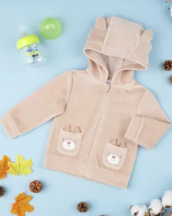 Prenatal Cardigan-Felpa Boy Con Cappuccio "Gatto”