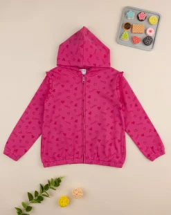 Prenatal Felpe E Maglioni-Felpa Con Cappuccio Bimba Rosa