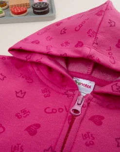 Prenatal Felpe E Maglioni-Felpa Con Cappuccio Bimba Rosa