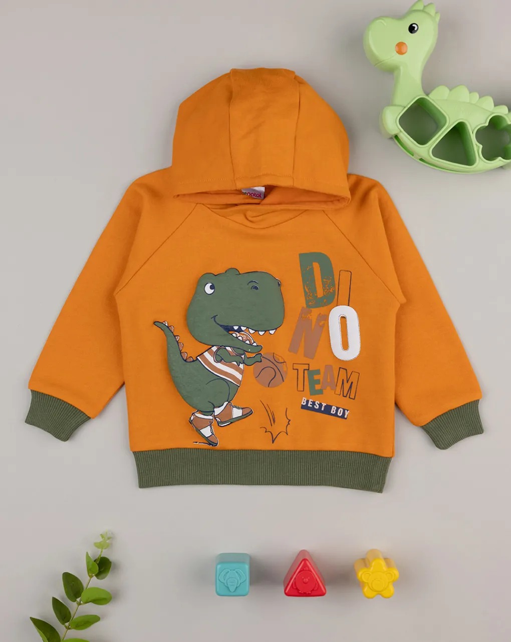 Prenatal Maglioni E Cardigan-Felpa Con Cappuccio Bimbo Arancione