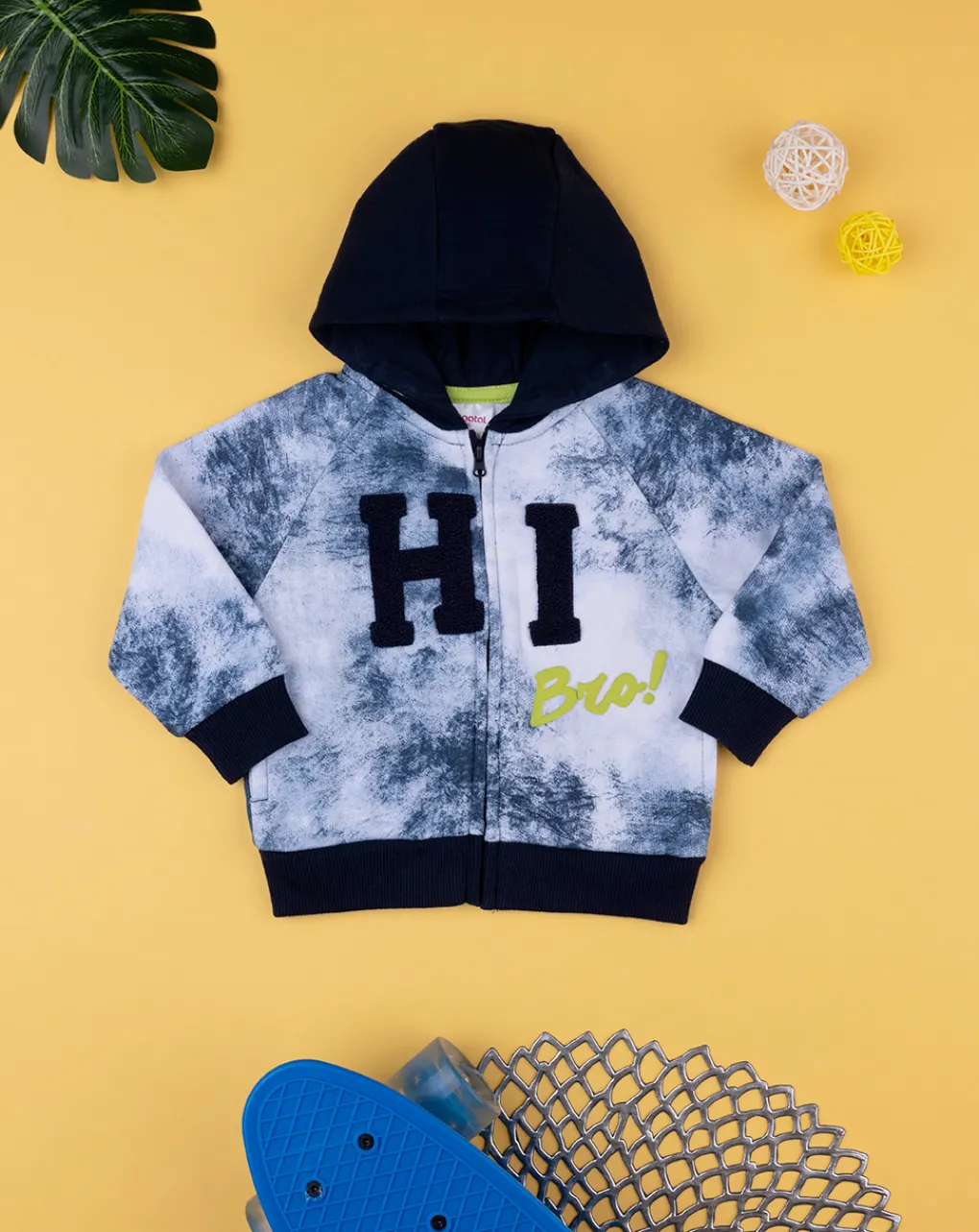 Prenatal Maglioni E Cardigan-Felpa Con Cappuccio Bimbo Tie-Dye