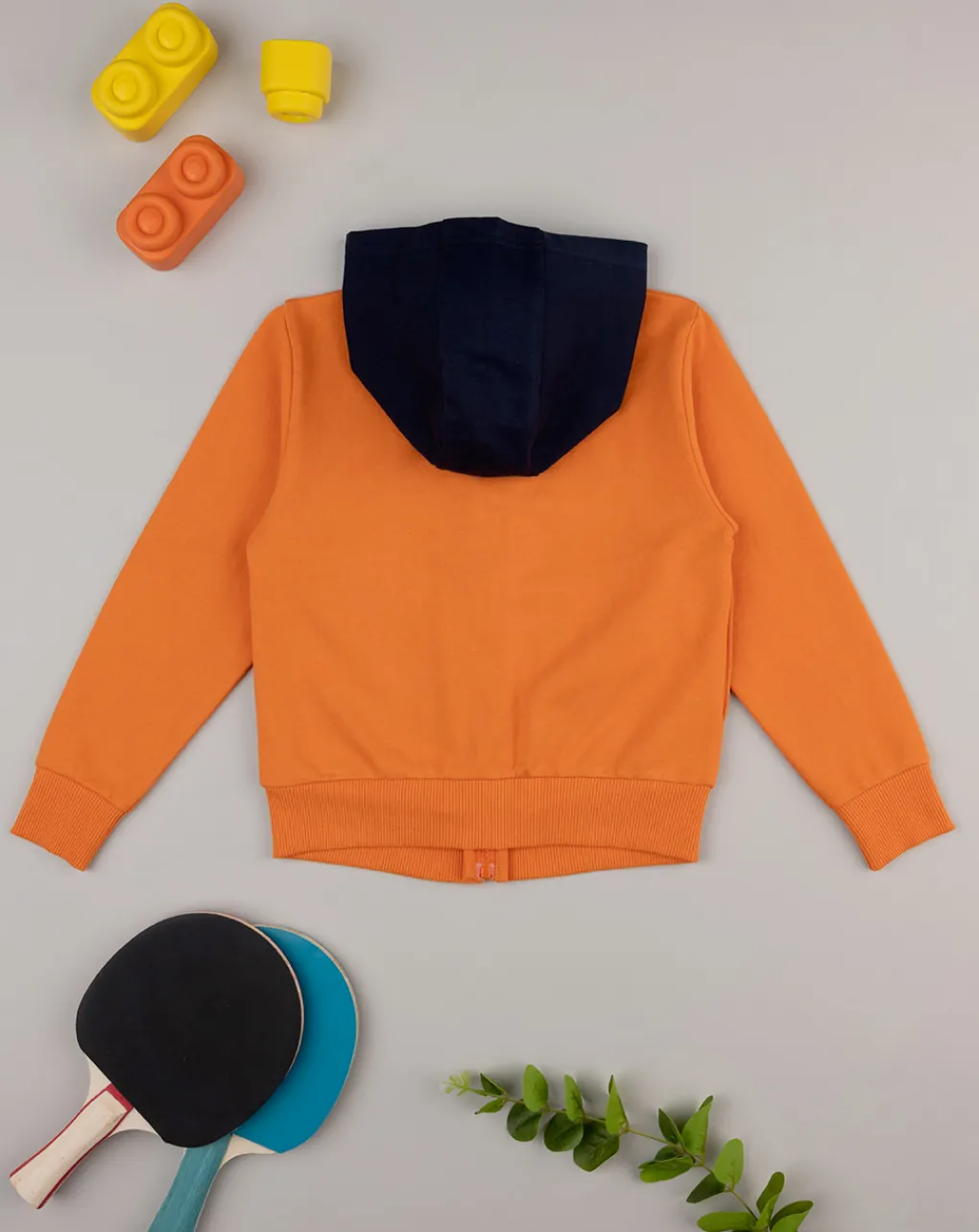 Prenatal Maglioni E Cardigan-Felpa Con Cappuccio Bimbo Arancione