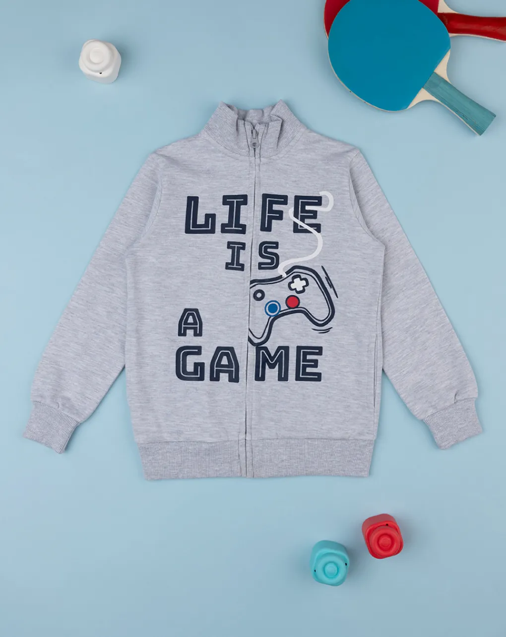Prenatal Maglioni E Cardigan-Felpa Leggera Garzata Bimbo Grigia