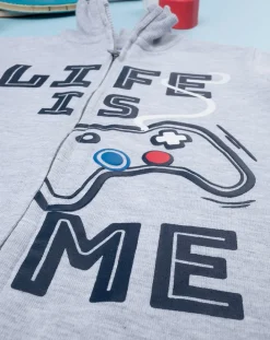 Prenatal Maglioni E Cardigan-Felpa Leggera Garzata Bimbo Grigia