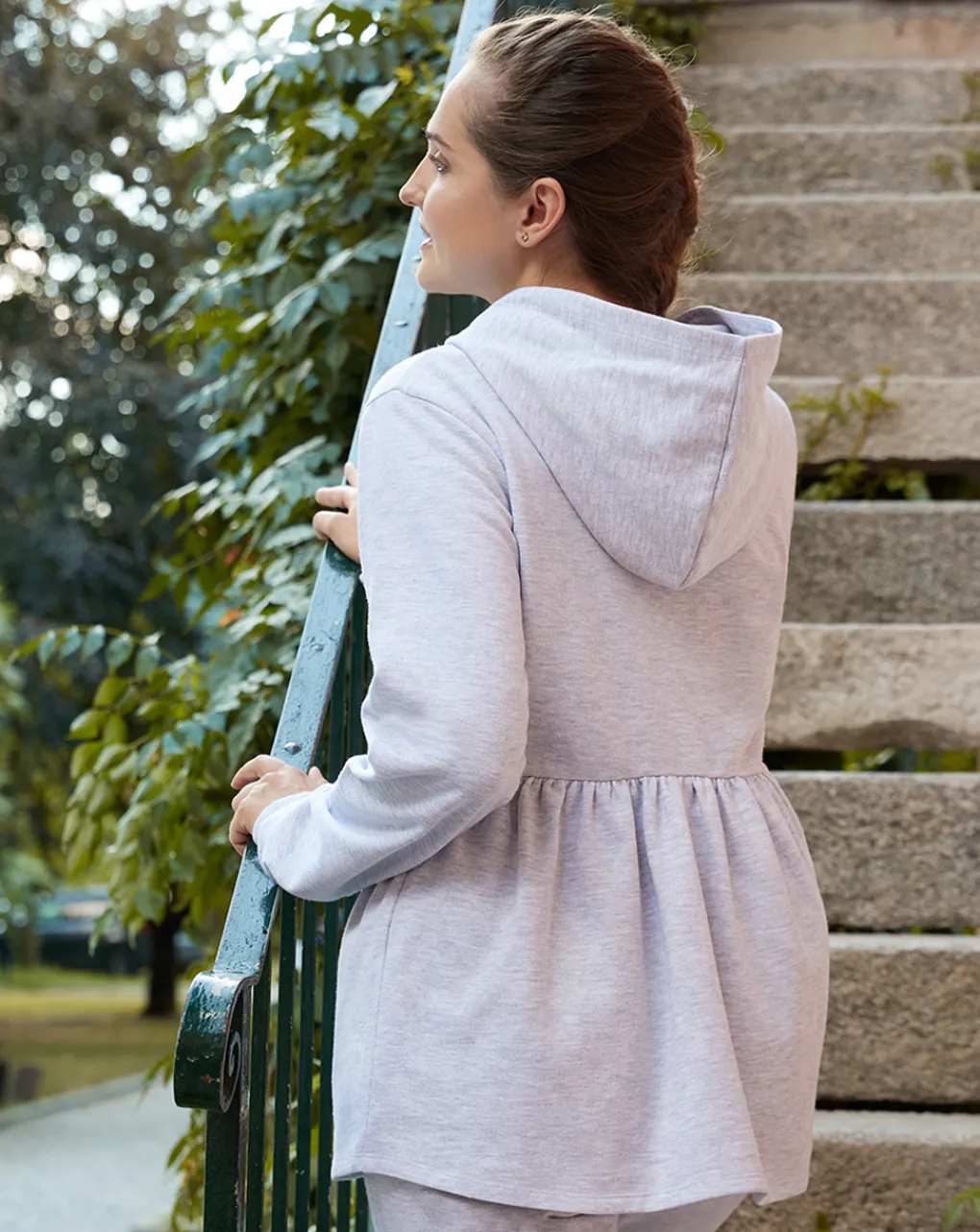 Prenatal Maglieria Premaman-Felpa Premaman Allattamento Con Zip