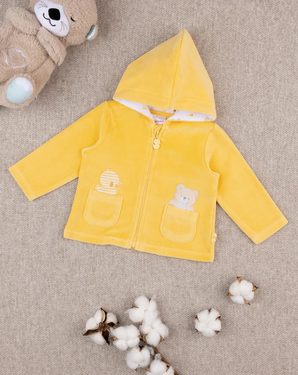 Prenatal Cardigan-Felpa Unisex "Paperelle” Organic Cotton