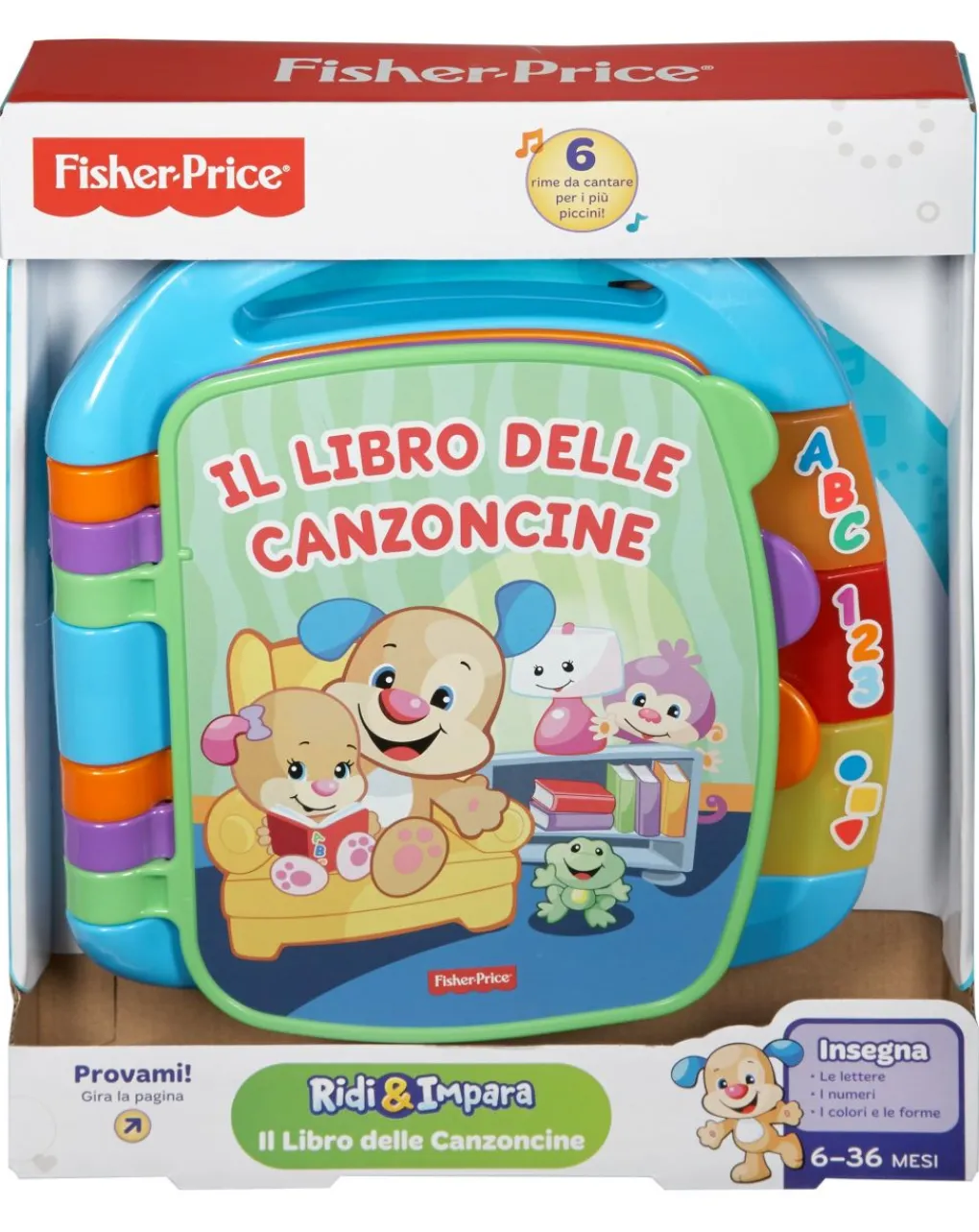 Fisher-Price Giochi Primi Mesi-Fisher Price - Libro Delle Canzoncine Ridi & Impara