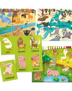 Headu Giochi Didattici-Flashcards Enciclopedia Animali Montessori. Scopri Gli Animali E I Loro Ambienti 2/4 Anni -