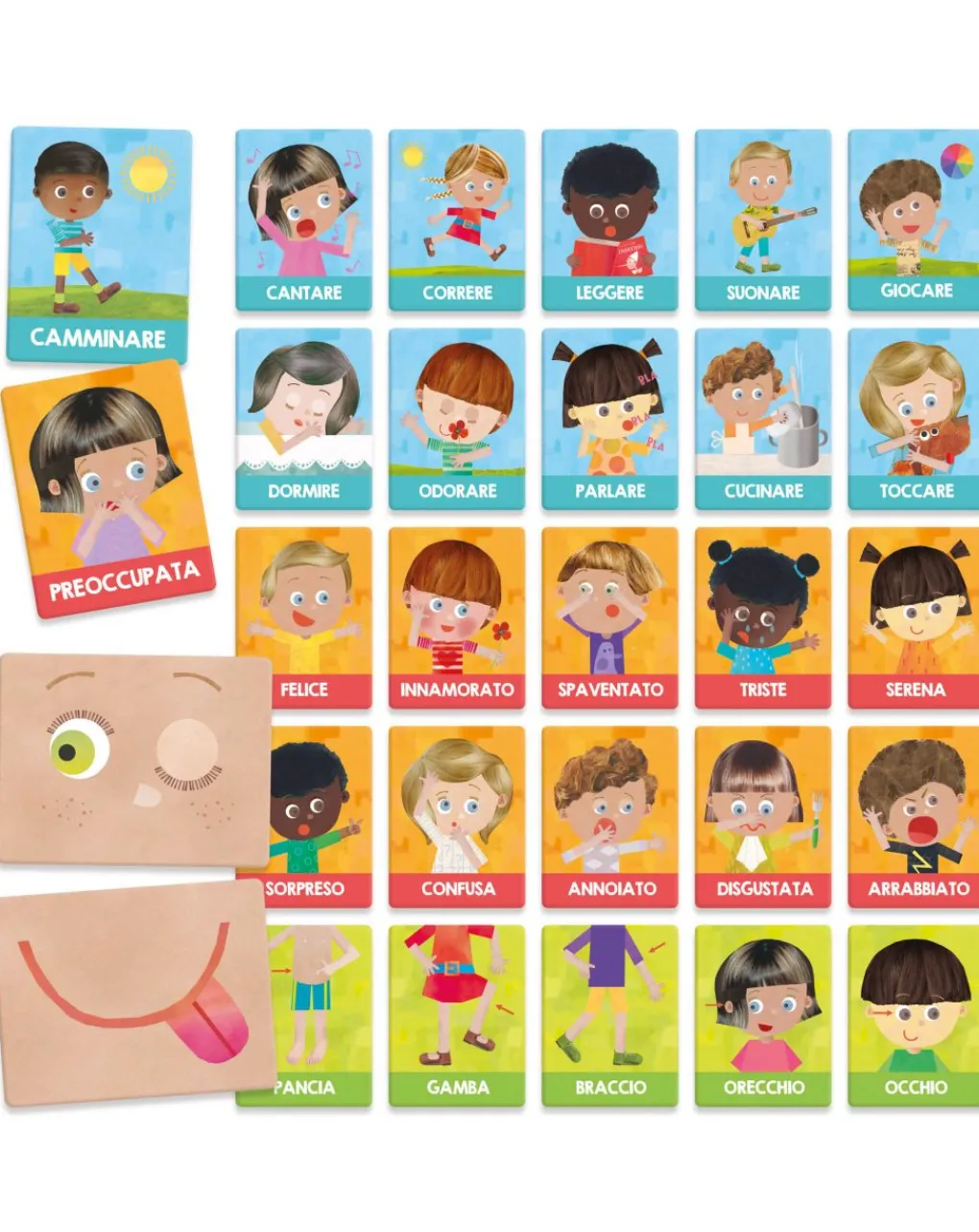 Headu Giochi Didattici-Flashcards Montessori Emozioni E Azioni. Per Sviluppare Autonomia E Personalita 1/4 Anni -