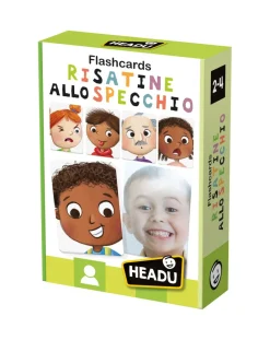 Headu Giochi Didattici-Flashcards Risatine Allo Specchio. Giochiamo Con Le Espressioni E Le Emozioni! 2/4 Anni -