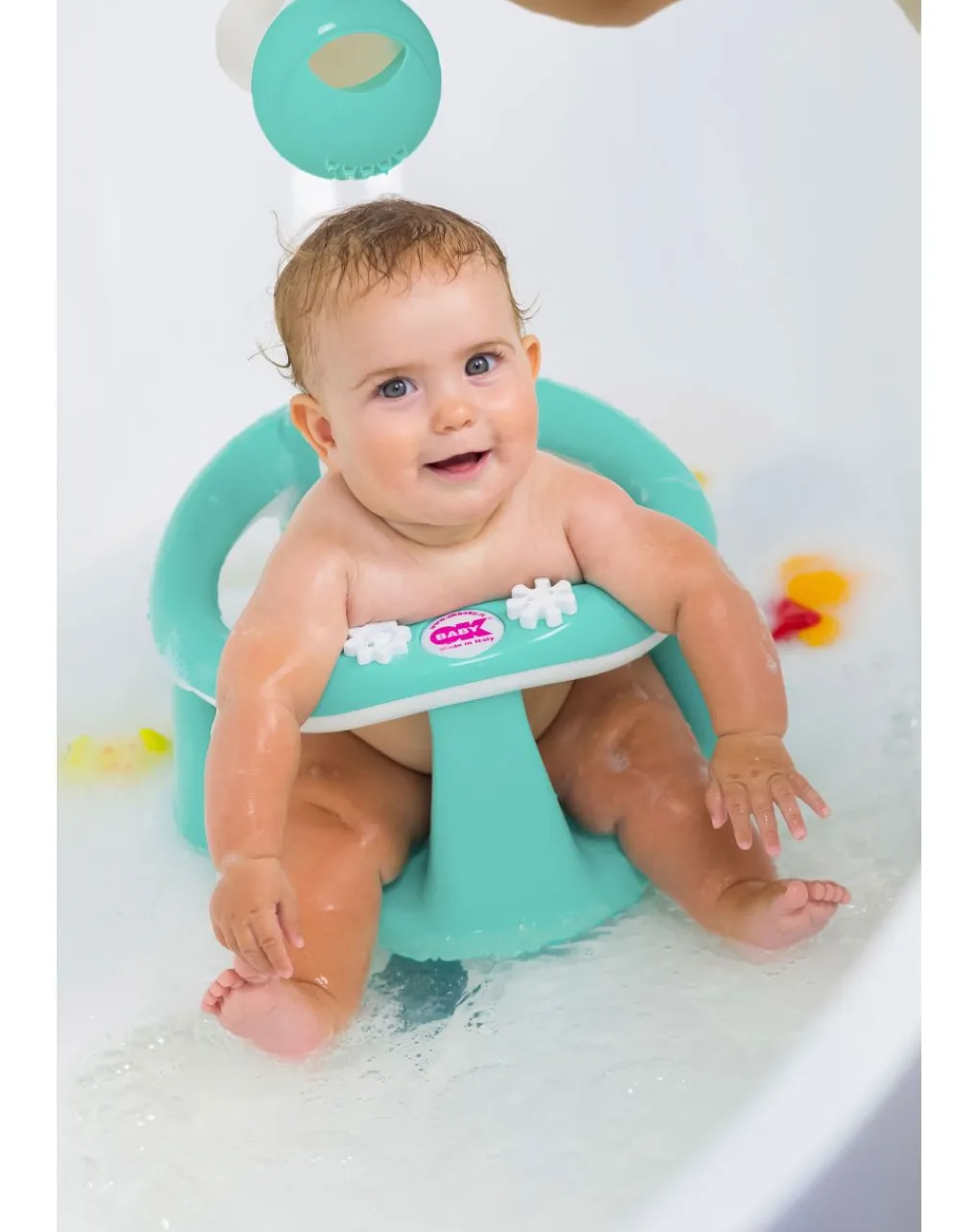Okbaby Vaschette E Accessori-Flipper Evolution Azzurro - Seduta Antiscivolo Per Bagnetto - Ok Baby