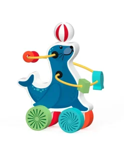 Wood'N'Play Giochi Primi Mesi-Foca Attivita’ Con Ruote - Wood 'N’ Play