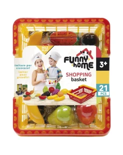FunnyHome Giochi Di Imitazione-Funny Home - Cestino Con Accessori