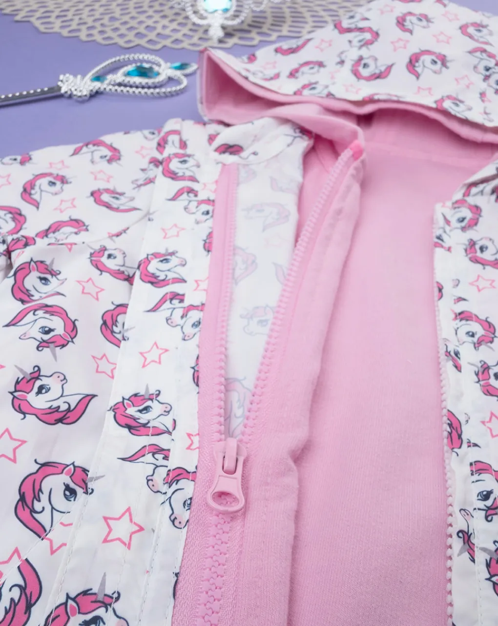 Prenatal Giubbotti E Piumini-Giacca Antivento Bimba "Unicorni”
