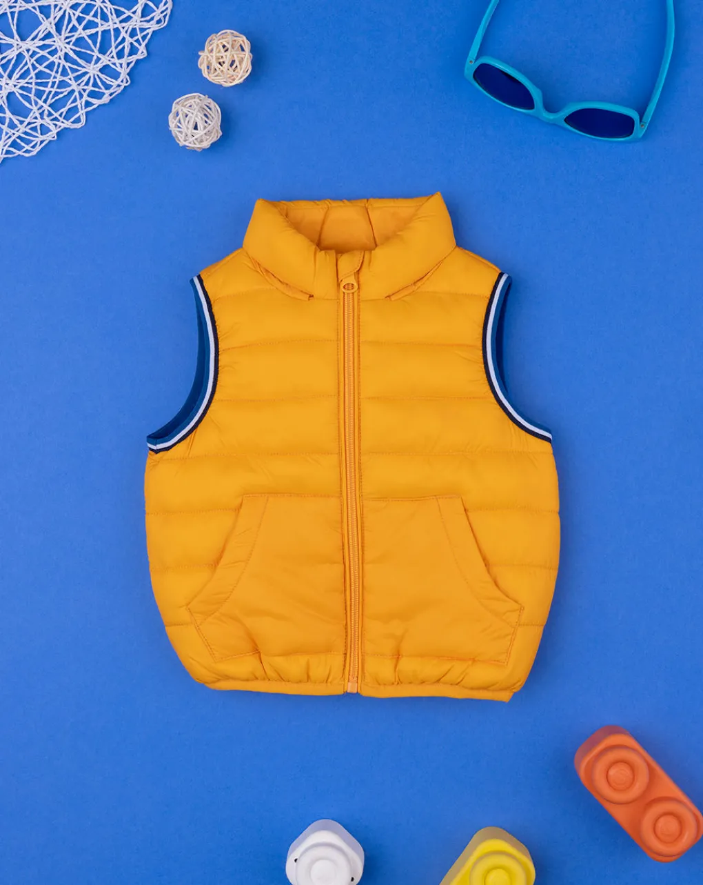 Prenatal Giubbini E Piumini-Gilet Boy Yellow