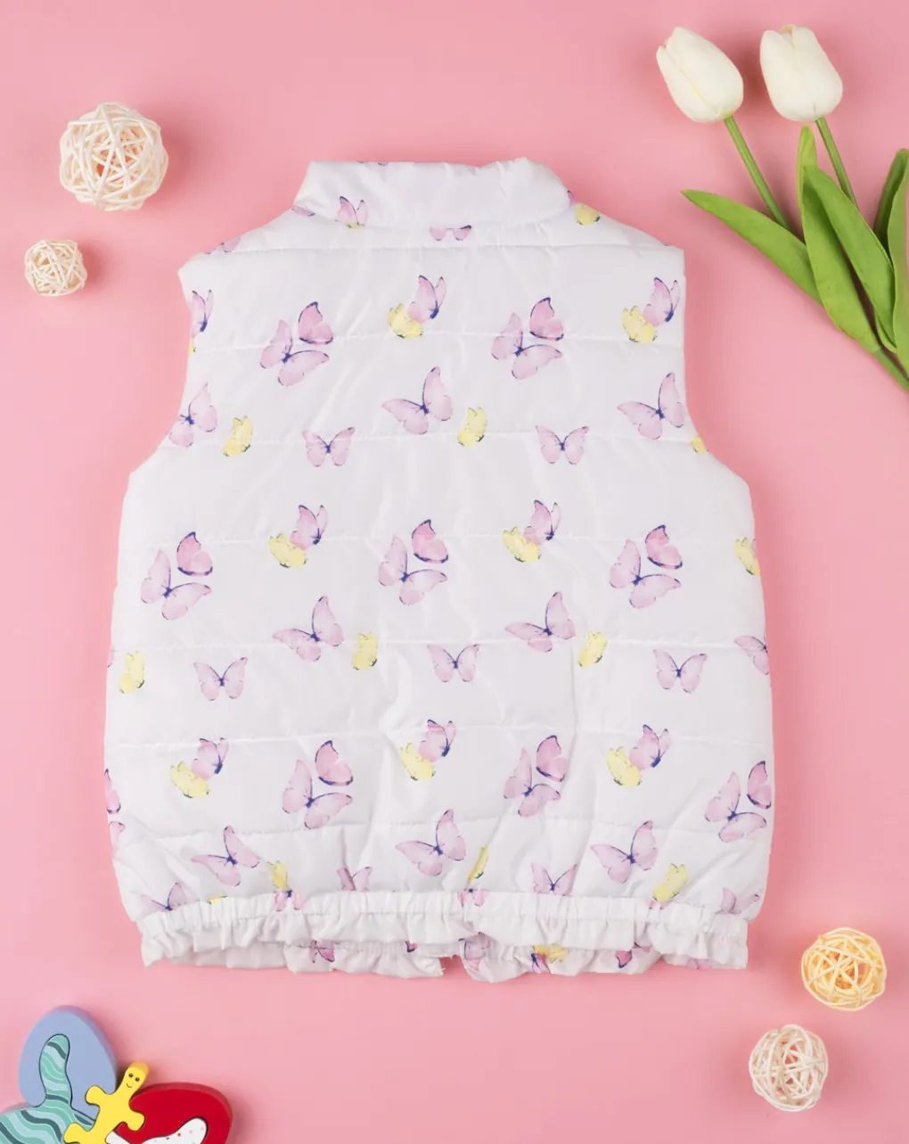 Prenatal Giubbini E Piumini-Gilet Smanicato Girl Farfalle