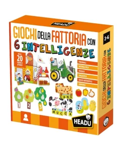 Headu Giochi Didattici-Giochi Della Fattoria Con 6 Intelligenze. Con Piu Di 20 Giochi E Attivita 3/6 Anni -