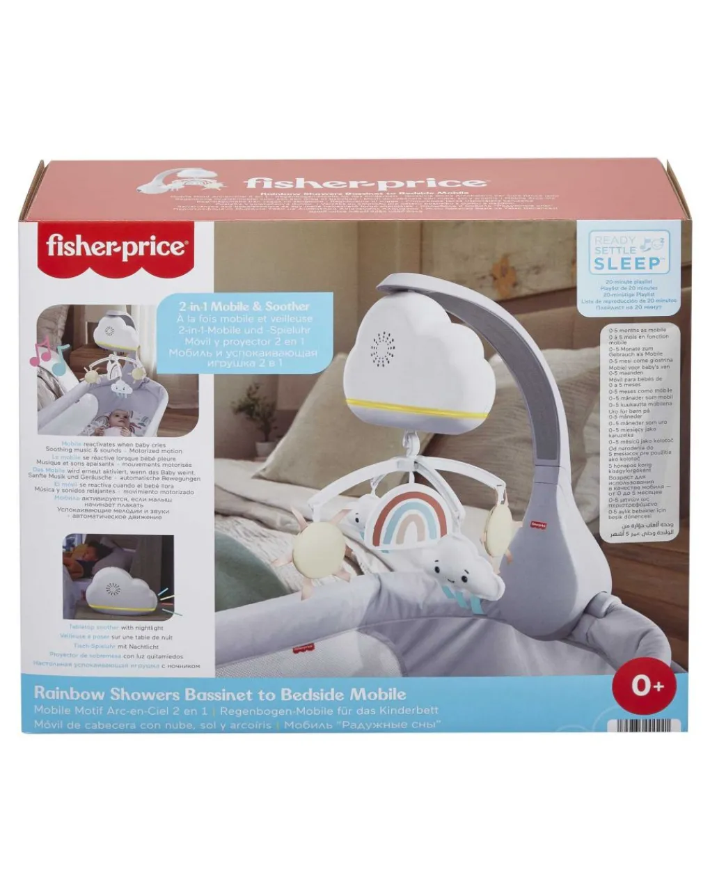 Fisher-Price Giochi Primi Mesi-Giostrina Dolce Arcobaleno Compatibile Con Culla - Fisher Price