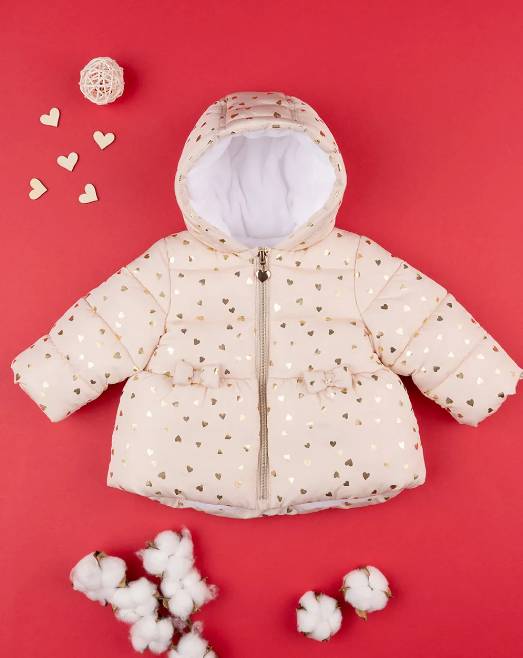 Prenatal Giubbotti E Piumini-Giubbino Nylon Bimba Beige