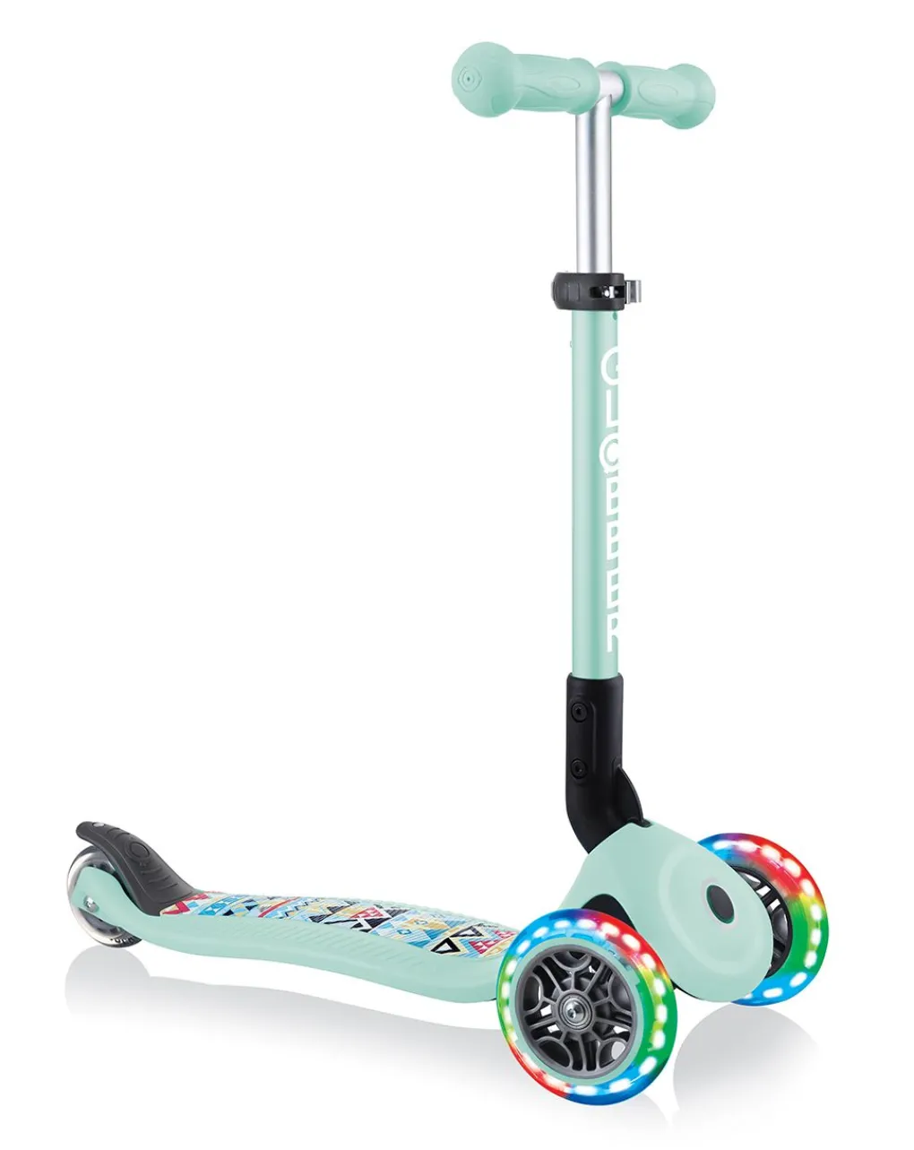 Globber Tricicli Biciclette Monopattini E Accessori-- Junior Foldable Fantasy Light - Mint