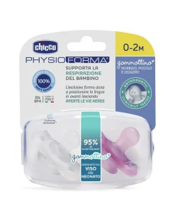 Chicco Succhietti-Gommottino Silicone 0-2 Bimba 2Pz