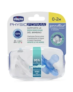 Chicco Succhietti-Gommottino Silicone 0-2 Bimbo 2Pz