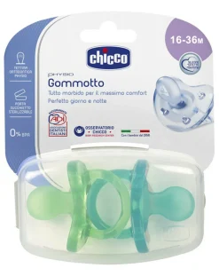Chicco Succhietti-Gommotto Physio Silicone Bimbo 16/36 Mesi 2Pezzi -